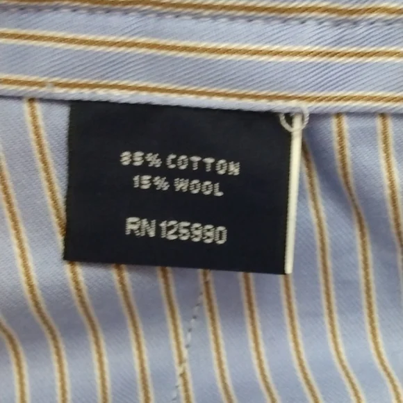 NWT Faconnable Brown Cotton/Wool Pants 36 - 31.5